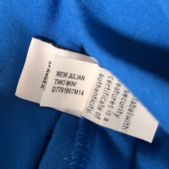 DVF New Julian Two Mini Diane Avon Furstenberg royal blue wrap dress 4 - Picture 4 of 8